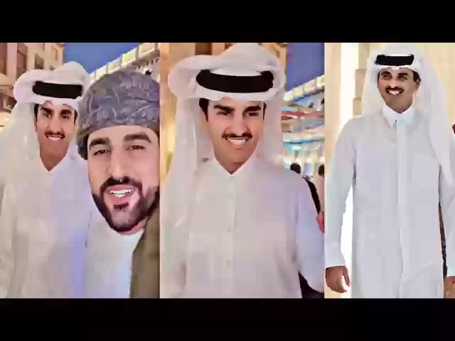 شبيه أمير قطر ينتحل شخصيته 