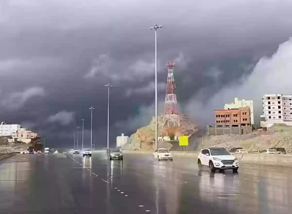 رياح قوية وهطول الأمطار الرعدية على تلك المناطق السعودية